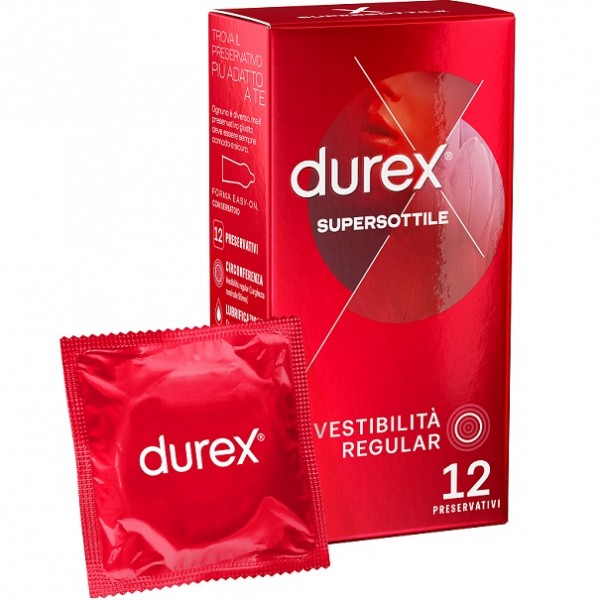 DUREX SUERSOTTILE REGULAR da 12 pz